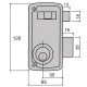 Cerradura Ucem 4056-a-hb/65/ Derecha