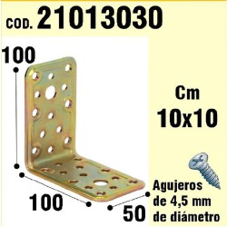 Soporte Para Madera Ángulo  50x 100x 100 mm.