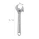 Llave Ajustable Moleta 8" / 200 mm. Llave Inglesa, Llave Apriete, Llave Ajustable