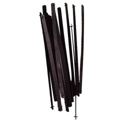 Hoja Segueta / Sierra Marqueteria 155 mm. Fabricada en Acero, 24 TPI. Flexible y Duradera.