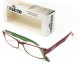Gafas Lectura Kansas Rojo / Verde. Aumento +1,0 Gafas De Vista, Gafas De Aumento, Gafas Visión Borrosa