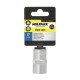Llave Vaso 1/2" Hexagonal 17 mm. Perfil de 6 caras. Acero Cromo Vanadio, Aristas Redondas