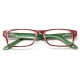 Gafas Lectura Kansas Rojo / Verde. Aumento +1,0 Gafas De Vista, Gafas De Aumento, Gafas Visión Borrosa
