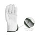 Guantes De Trabajo De Piel Flor De Vacuno, Proteccion Laboral, Riesgos Mecanicos, Guantes De Seguridad De Cuero. Talla 9" (Par)