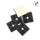Base Adhesiva Para Bridas 19x19 mm. Negra Bolsa 100 Unidades