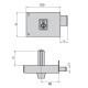 Cerradura Cvl 1124a/12/he Derecha