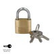 Candado Laton Arco Normal Llaves Iguales 30 mm. Nº1