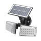 Aplique Solar Led Doble Con Sensor de Movimiento / Crepuscular 450 Lumenes. Protección IP65