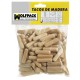 Espigas Madera 8x40 mm. (Bolsa de 50 Piezas)