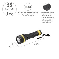 Contera Plastico Redonda Exterior Negra 22 mm. Bolsa 200 Unidades