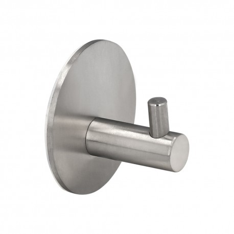 Gancho Colgador Baño Individual Toallas / Albornoz Color Inox Autoadhesivo Resistente, Sin Tornillos